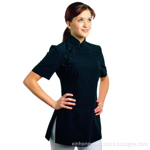 Custom thai elegant spa uniform tops